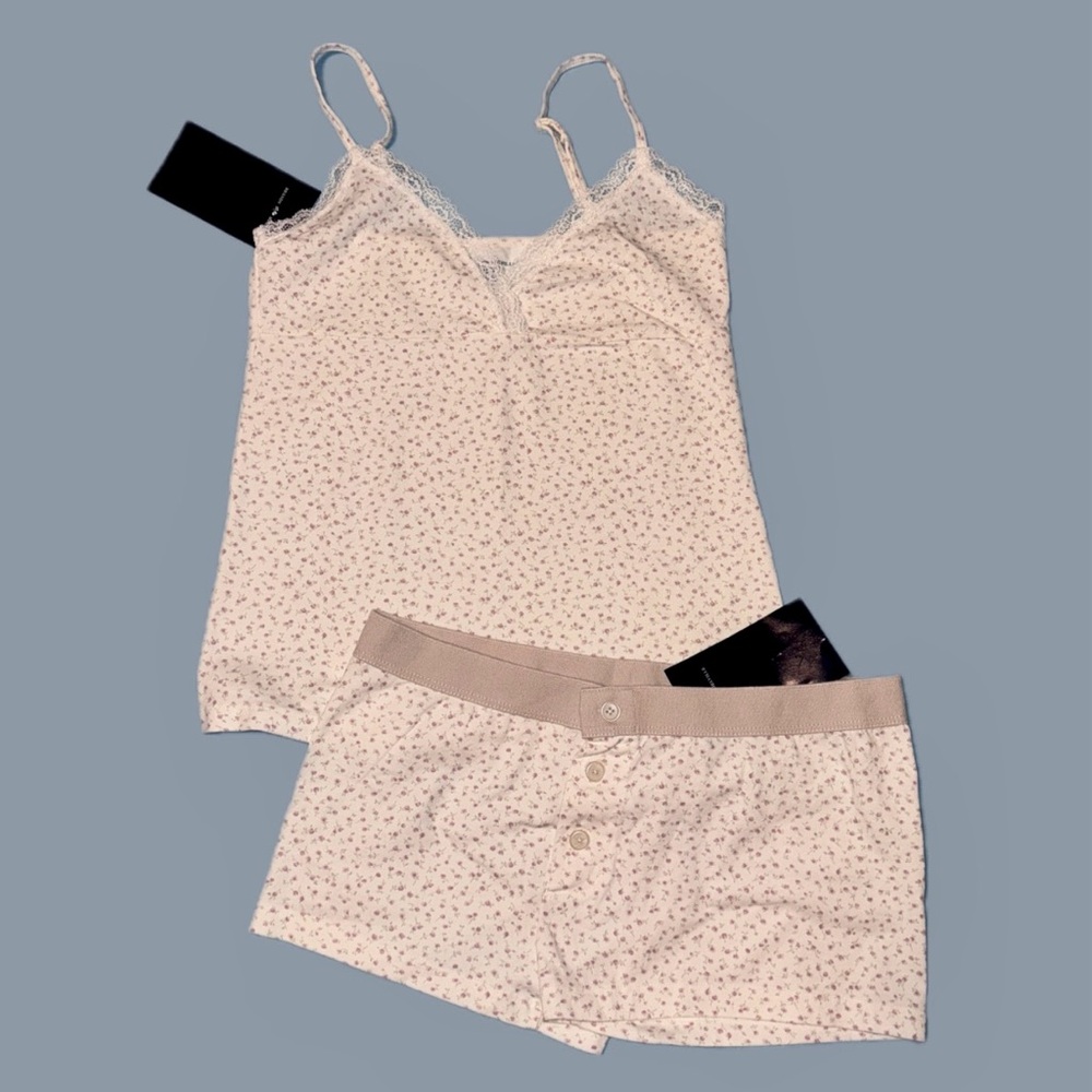 brandy purple floral pj set
